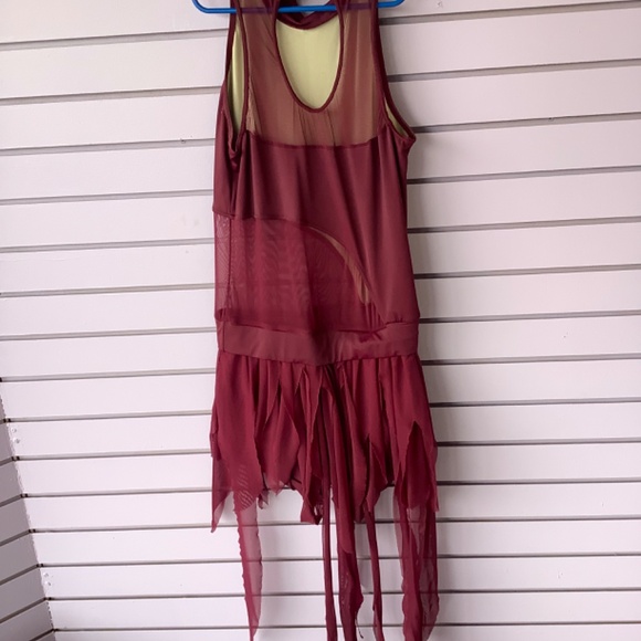 1 of 2 maroon Weissman size adult small costume dress Adult size small. - Picture 8 of 8